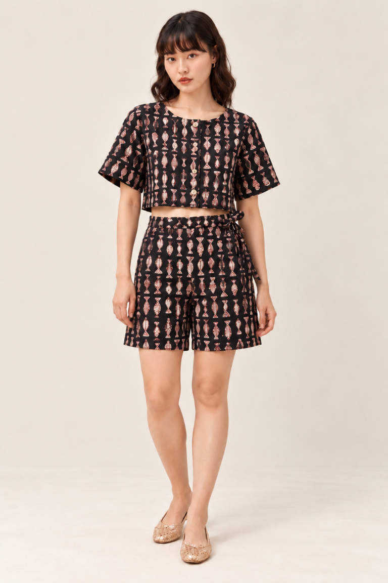Matsya Hand Block Co-ord Set